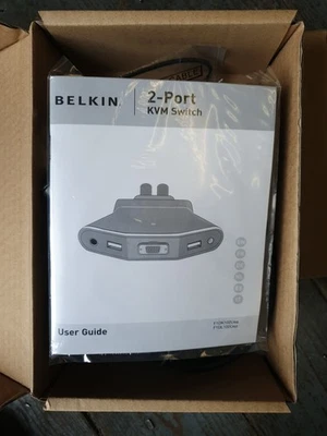 Belkin F1DK102U Belkin 2-Port KVM Switch & USB Belkin Cable KVM Switch  - Image 1 of 4