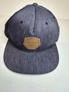 Vissla SnapBack dunkelblau Kappe Mütze Logo Patch vorne Leinen Spandex Mischung - Bild 1 von 7