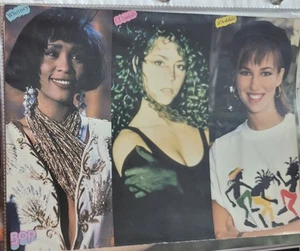 Seltene Zeitschrift Pinup Sängerinnen Debbie Gibson Mariah Carey Whitney Houston  - Bild 1 von 1