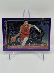2025-26 Topps Basketball Tyrese Maxey Purple Rainbow Foil /250 76ers - Bild 1 von 2