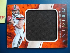 2018 Panini Origins Baker Mayfield Jumbo Patch Relic RC /75 #RJJ-5 - Picture 1 of 2