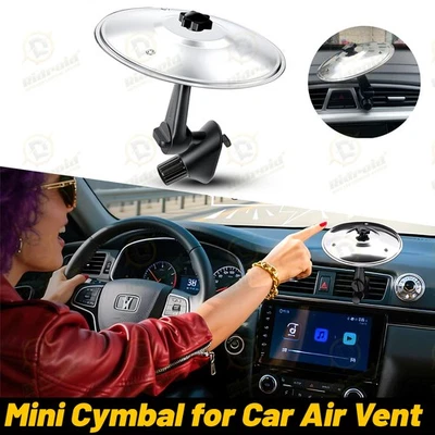 Platillo de coche para ventilación de aire, divertido tablero de instrumentos juguete de tambor para aliviar el estrés amantes de la música Foto 1 de 4