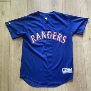 Vintage Majestic Texas Rangers Baseball Jersey Medium Made In USA - Picture 1 of 13