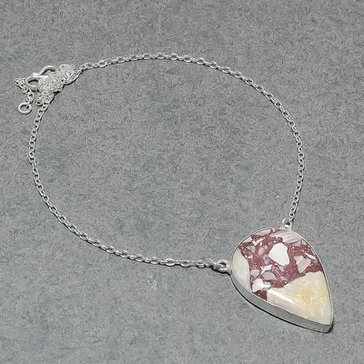 Colgante de cadena de joyería de regalo de piedras preciosas con forma de pera mookaite brechada 1,70" SR 599 Foto 1 de 4