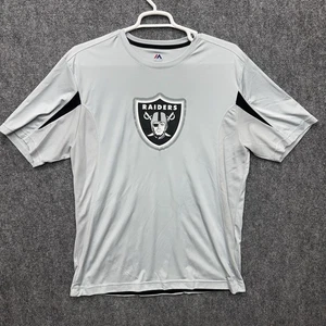 Majestic Raiders Kurzarm Polyester Hemd Herren Gr. XL grau - Bild 1 von 7