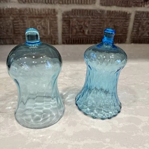 2 Vintage Blue Votive Peg Candle Holders - Picture 1 of 9