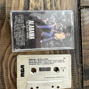Vintage Alabama 40 Hour Work Week Country Western Rock Music Cassette Tape 1985 - Picture 1 of 5