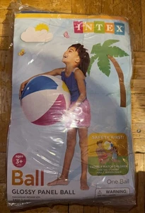 Intex Glossy Panel Inflatable Ball Multicolor Vinyl 24" Diameter New - Picture 1 of 1