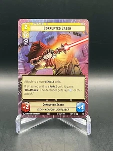 Corrupted Saber 451 [Hyperspace] Star Wars Unlimited Legends of the Force NM/M - Bild 1 von 2