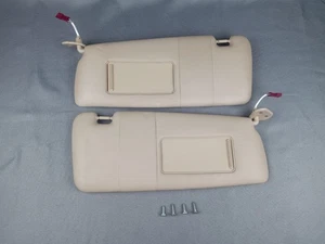 2001-2006 BMW E46 325xi 3 Series Coupe Sedan Interior Sun Visor Beige Vinyl Tan - Picture 1 of 24