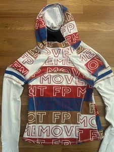 Free People Dawn To Dusk Printed Hoodie Medium - Picture 1 of 3