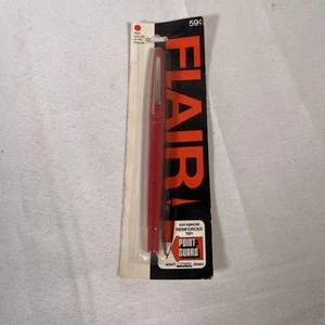 Flair Porous Point Ink Pen By Papermate Gillette Red No1610 1970s - Picture 1 of 6