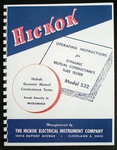 Hickok 532 Dynamic Mutual Conductance Röhrentester Handbuch - Bild 1 von 1