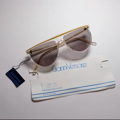 Gianni Versace Sunglasses 1980 made in italy rare new nos vtg unisex adult - Image 1 of 3