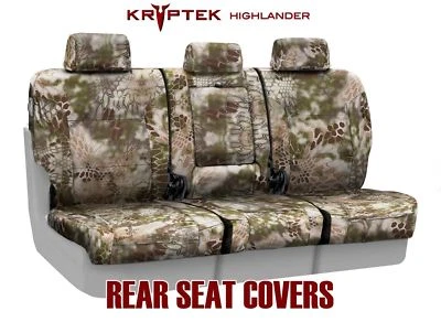 Coverking Kryptek Highlander Cordura Ballistic Rear Seat Covers for Ford F150  - Image 1 of 4