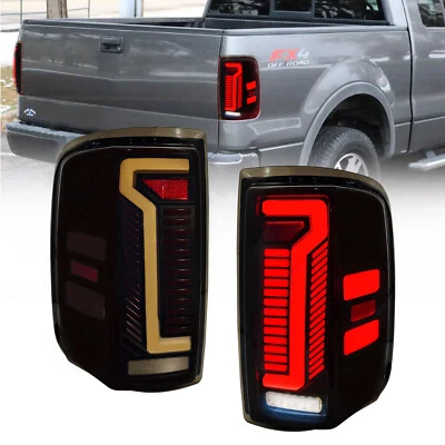 Smoked LED Rear Tail Lights Turn Signal Lamps For 2004-2008 Ford F-150 - Image 1 of 4