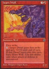 1x Heart Wolf NM, French MTG Homelands