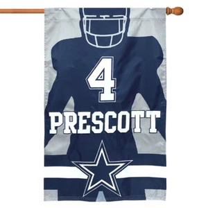 NFL Dallas Cowboys Dak Prescott Player Flag 44" x 28" - Picture 1 of 6