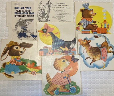 Calcomanías de colección MCM de haya y nuez bebé cereal Babyland ilustrado libro decoradores guardería Foto 1 de 4