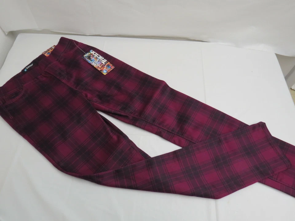NUEVO TRACTOR MODA BAYAS CUADROS PANTALONES ELÁSTICOS TALLA 10 NIÑA JUVENTUD Foto 1 de 3