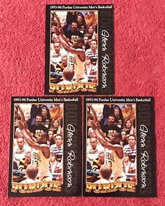 GLENN ROBINSON BUCKS 1993-94 PURDUE #13 LOTE DE 3 (K1) - Imagen 1 de 1