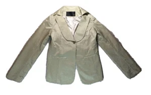 TASHI Lungta De Fancy SZ 8 Blazer Jacket Champagne Long Sleeve Made In Italy - Picture 1 of 7