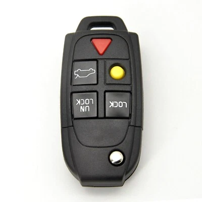 Auto Remote Flip Key Fob Shell Case Replacement For Volvo XC70 XC90 S60 S80 V70 - Image 1 of 4