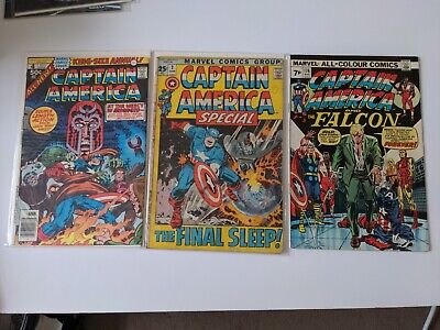 Captain America King Size Annuals 2, 4 And Issue 176 • 24.11£