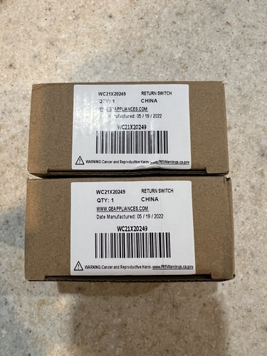 GE Trash Compactor Direction Switch Genuine Part# WC21X20249 Package Of ...