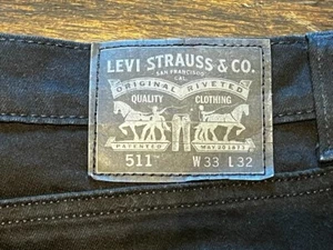 Levis 511 Jeans, schwarz, Herren, 33x32 - Bild 1 von 7