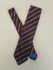 J Z Boulder Męski luksusowy krawat krawat wielokolorowy wzór w paski Made in USA NOWY