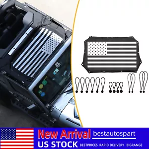 US Flag SunShade Bikini Top Cover Accessories For Jeep Wrangler JK 2007+ 2/4Door - Picture 1 of 12