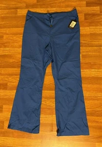Carhartt Royal Blue Flare Scrub Pants Drawstring Women's Size XL Petite C50201 - Picture 1 of 3