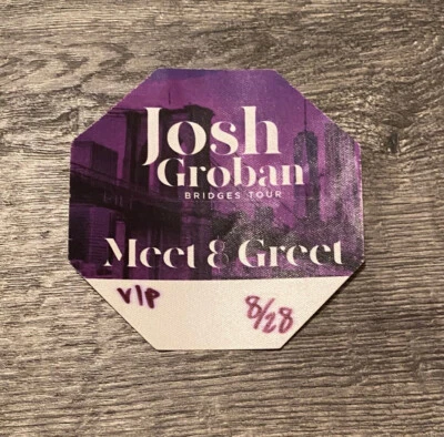 JOSH GROBAN - 8/28/2019 Tour Meet & Greet Sticky Pass Red Rocks Concert Colorado - Image 1 of 2