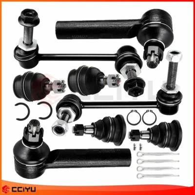Set Of 8 For 2010-2018 Toyota 4Runner Front Tie Rod Ends Ball Joints Suspension — 第 1/4 张图片