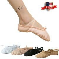 Nexete Ballet Dance Slipper Split-Sole Canvas Shoes For Toddler Girl & Adult  