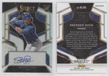 2023 Panini Select Rookie Signatures Silver Prizm /99 Brennen Davis #RS-BD Auto