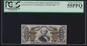 US 50c Fractional Currency Note 3rd Issue FR 1334 PCGS 55 PPQ Ch AU - Picture 1 of 2