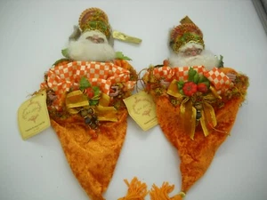 Mark Roberts 2007 Pumpkin Pie Fairy Velvet 9” With Original Tags Set of 2 - Picture 1 of 15