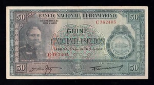 F.C. GUINEA PORTUGUESA , 50 ESCUDOS 1964 , B/C+ ( FINE+ ) , P.40a . - Imagen 1 de 2