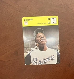 1977 Sportscaster Baseball Photograph Card Hank Aaron - Picture 1 of 1