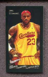 2009 Upper Deck Goodwin Champions Mini Black Border #73 LeBron James - NM-MT