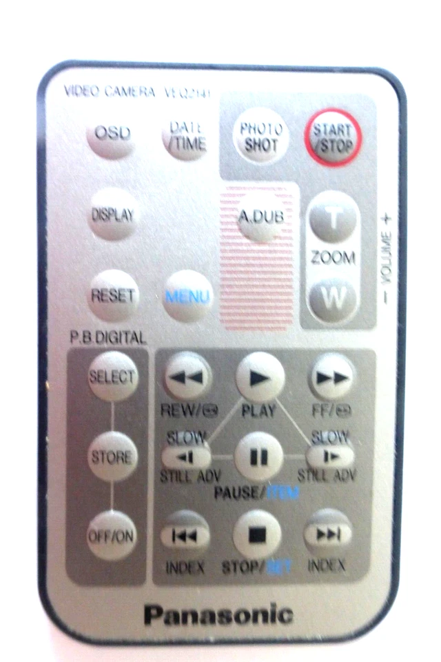 PANASONIC CAMCORDER REMOTE CONTROL VEQ2141 for NVEX1 NVEX1G - Image 1 of 1