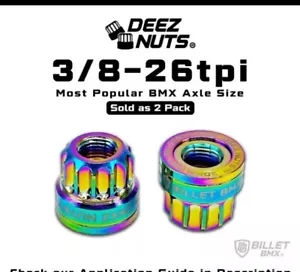 “Billet⚡️Bmx” Deez🥜Nutz (OIL⚡️SLICK) 3/8” Bmx Axle Bolts🔥⚡️🔥 - Picture 1 of 6