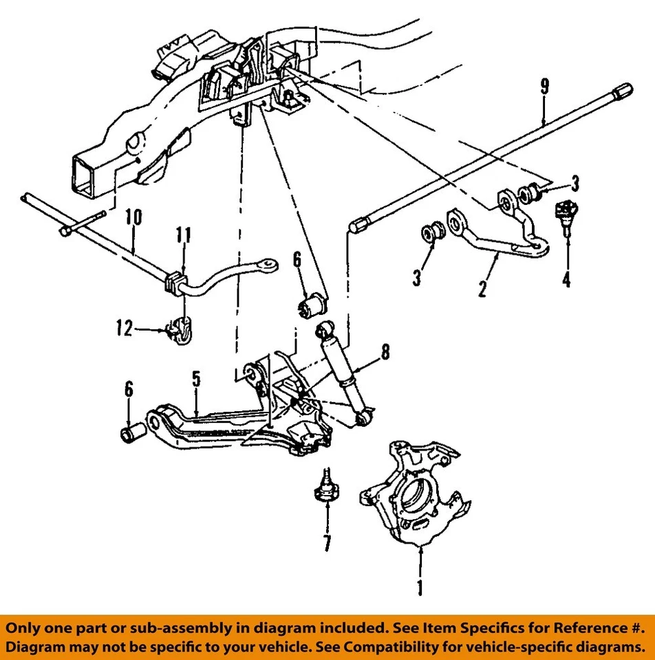 GM OEM 99-07 Avalanche 1500 Suspension Components-Lower Cntrl Arm 12475479 - Imagem 1 de 1