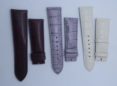 Correas de reloj Fendi de cuero genuino patrón de caimán y lagarto 22-18 Foto 1 de 2