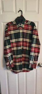 Woods & Gray langärmliges kariertes Herrenhemd mit Knöpfen Größe Medium - Bild 1 von 13