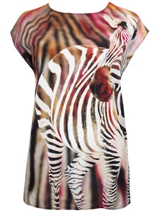 TU Diamante Embellished Zebra Print Top Various Sizes Available BNWOT - Picture 1 of 2
