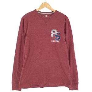Suéter Vintage Tommy Hilfiger Para Hombre Color Burdeos Rojo De Algodón Talla M - Imagen 1 de 7