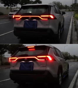 Parachoques trasero LED completo para Toyota RAV4 2019-2023 luz trasera de freno señal de trunco - Imagen 1 de 6